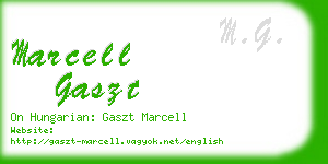 marcell gaszt business card
